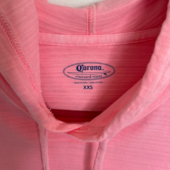 Vineyard Vines Corona Surf Logo Hoodie Tee Limited -Edition Collection Size XXS - Picture 4 of 11